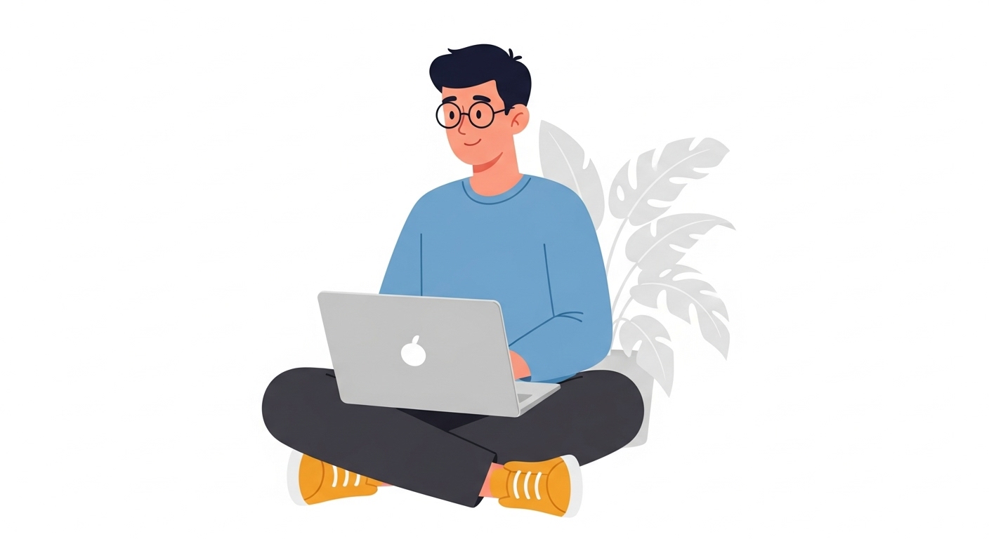 Desarrollador trabajando en proyectos web